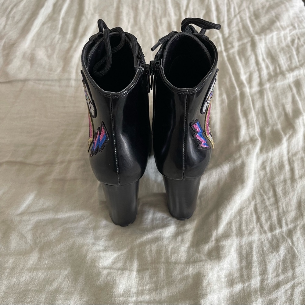 ALDO Glitterati Boots - Black Size 6.5 - Picture 5 of 5